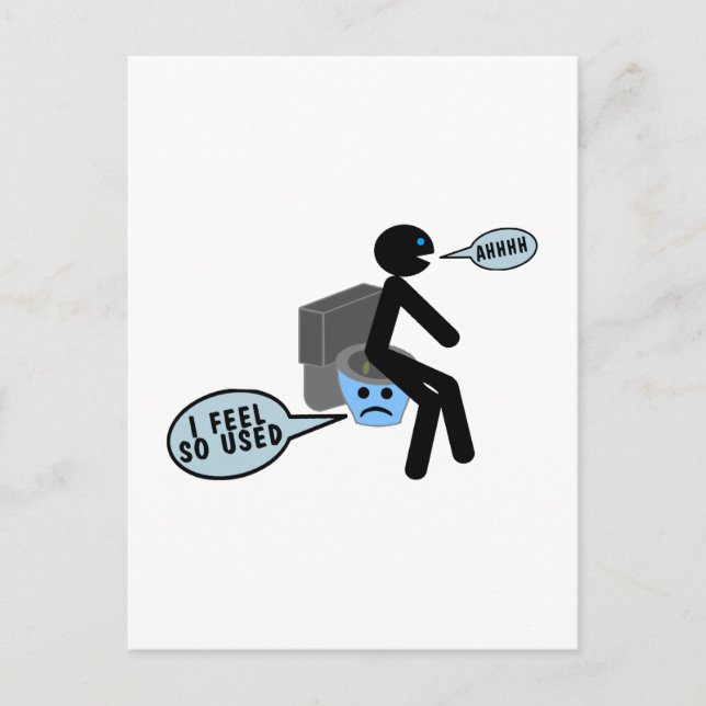Used Toilet Postcard (Front)
