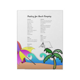 Useful Camping Packing Checklist Notepad