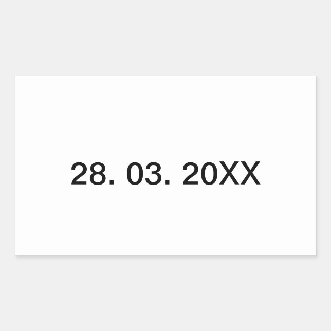 Useful Editable Personal Text Rectangular Sticker (Front)