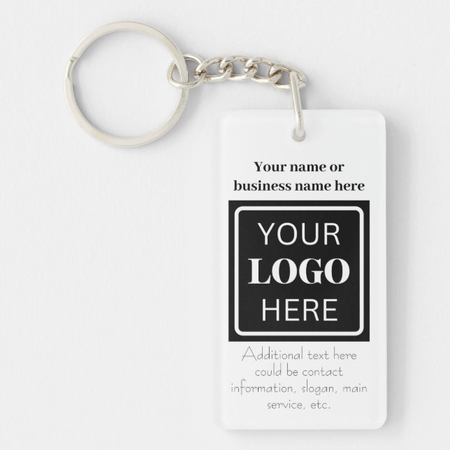 Useful promotional QR code for business Key Ring (Front)
