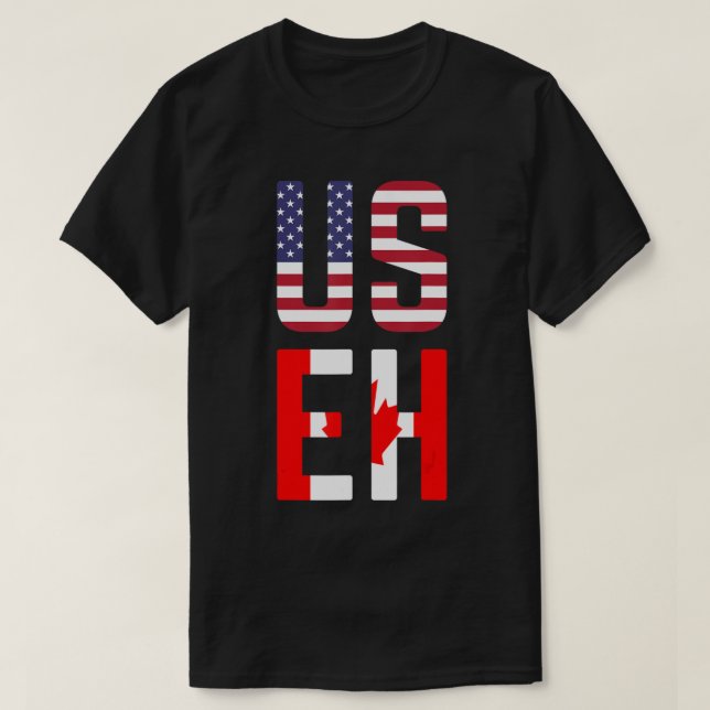 Useh America Canada Flag American Canadian.png T-Shirt (Design Front)