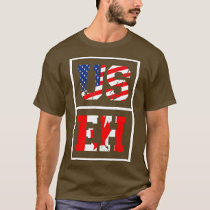 USEH Canadian American Flag Funny Souvenir Canada T-Shirt