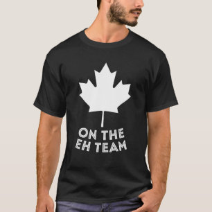 USEH Funny Canadian Eh American Canadian Flag Cana T-Shirt