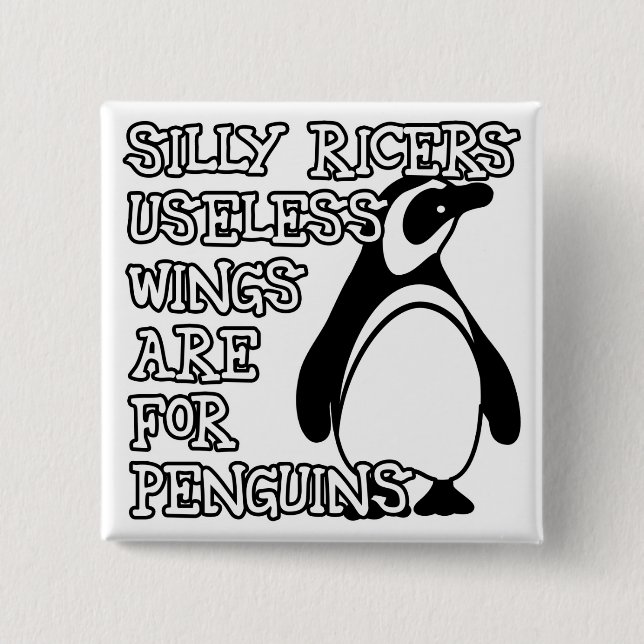 Useless Wings 15 Cm Square Badge (Front)