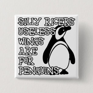 Useless Wings 15 Cm Square Badge