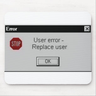 user error mouse mat