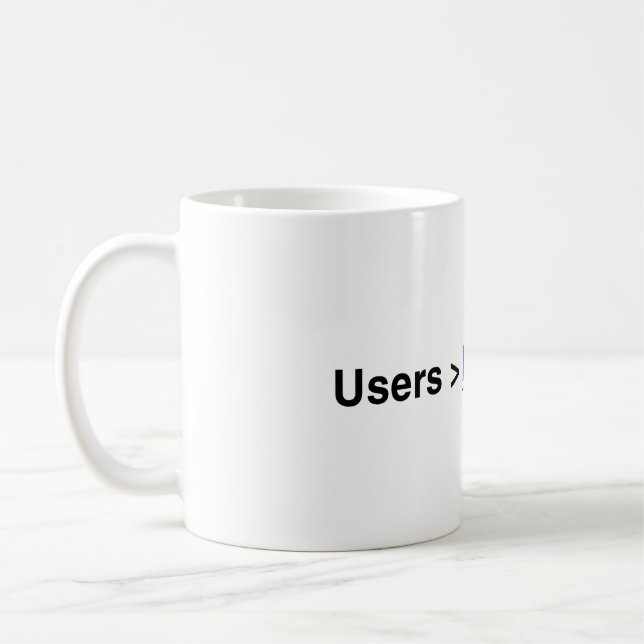 User Experience (UX) Breadcrumb Mug (Left)