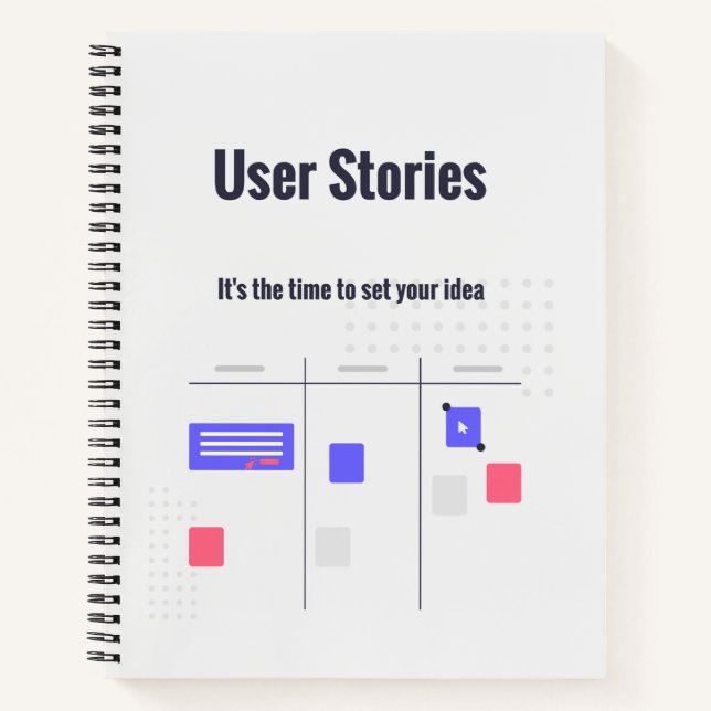 User Stories Notebook for Agile Scrum Team Members (Front)