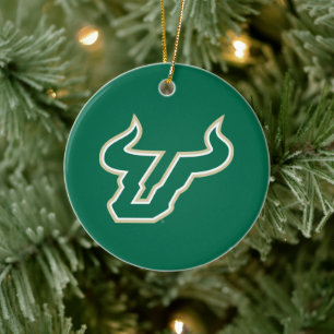 USF Bulls Ceramic Tree Decoration