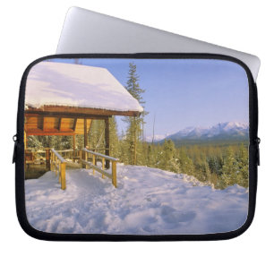USFS Schnauss Cabin rental in Winter ovelooking Laptop Sleeve