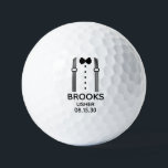 Usher Black Bow Tie With Suspenders Golf Balls<br><div class="desc">These golf balls are a great favor for the ushers in your wedding. If all your wedding party will be wearing suits this design with suspenders and a bow tie in black would be perfect. Casual yet formal. They will love that they are practical and usable. They'd be great for...</div>