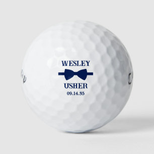 Usher Blue Bow Tie Golf Balls