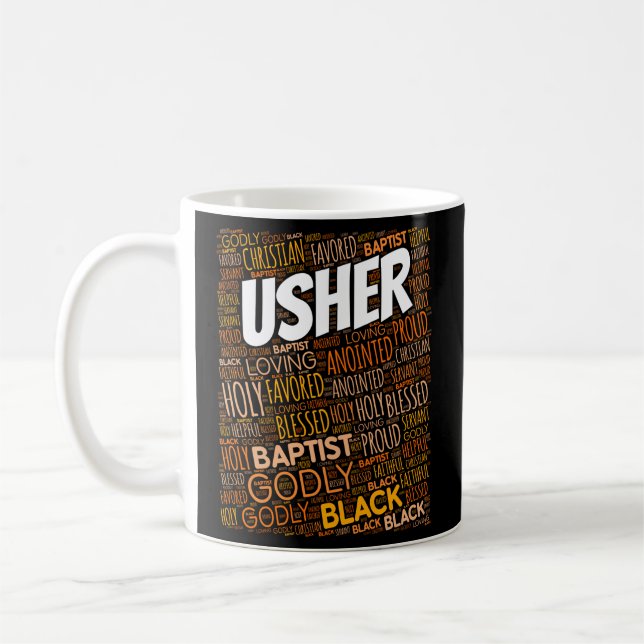 Usher Board Baptist Church Coffee Mug (Left)
