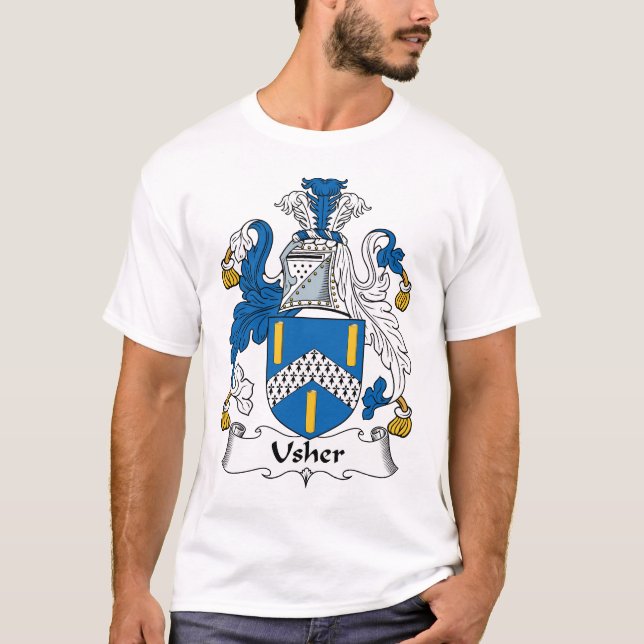 Usher Family Crest T-Shirt (Front)
