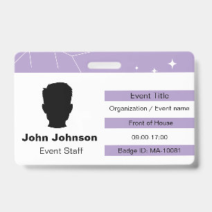 Usher ID Badge