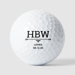Usher Initials Golf Balls