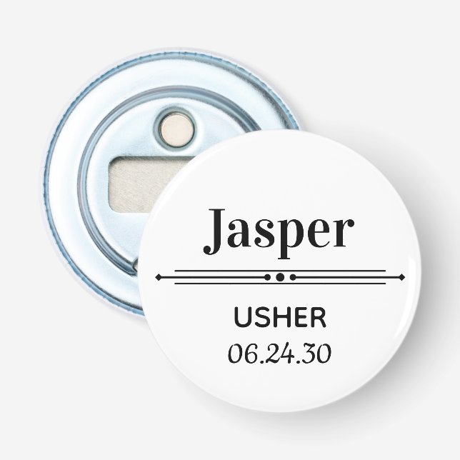 Usher Personalised Bottle Opener (Front)