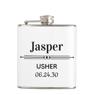Usher Personalised Hip Flask