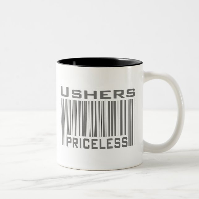 Ushers Priceless Two-Tone Coffee Mug (Right)