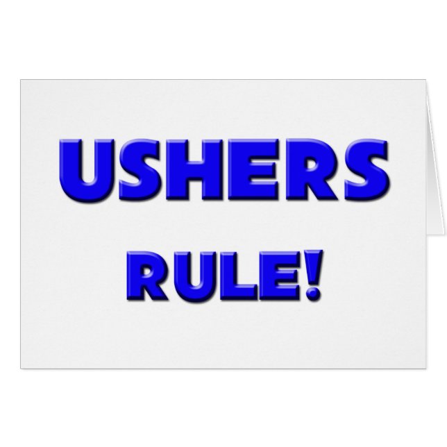 Ushers Rule! (Front Horizontal)