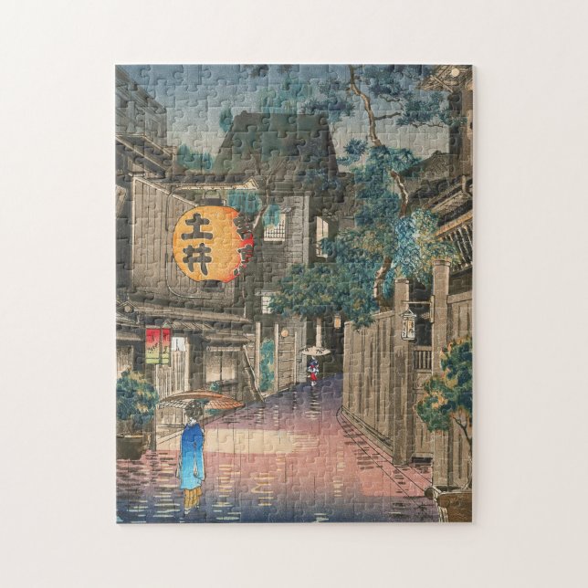 Ushigome Kagurazaka Tsuchiya Koitsu shin hanga art Jigsaw Puzzle (Vertical)