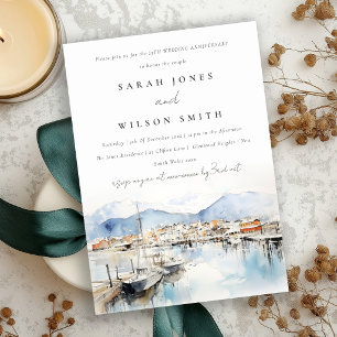Ushuaia Argentina Landscape Wedding Anniversary Invitation