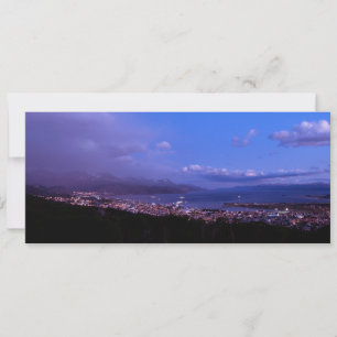 ushuaia at night holiday card