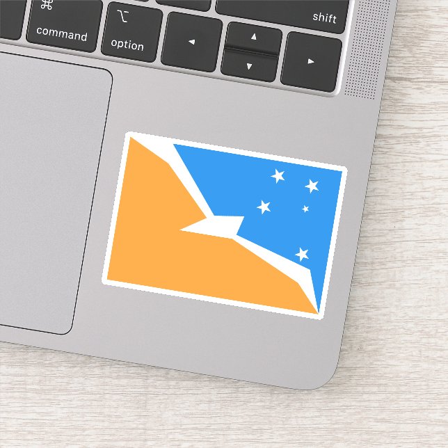 Ushuaia, Flag of Tierra del Fuego (Detail)