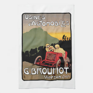 Usines d'Automobiles Tea Towel