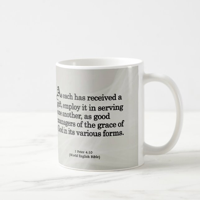 Using Gifts from God 1 Peter 4:10 Coffee Mug (Right)
