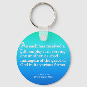 Using Gifts from God 1 Peter 4:10 Key Ring