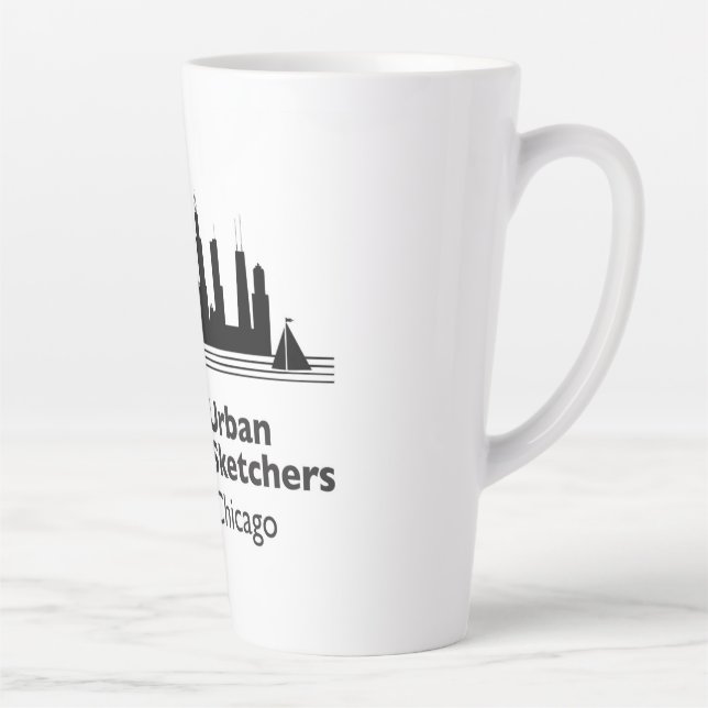 Usk Chicago  Latte Mug (Right)