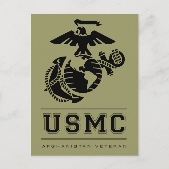 USMC Afghanistan Veteran Postcard (Front)