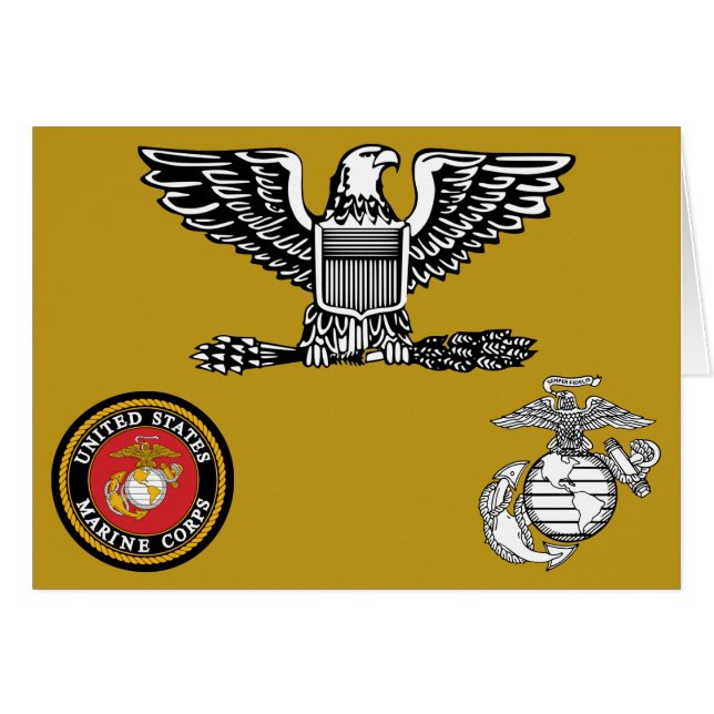 USMC Col Colonel 0-6 (Front Horizontal)
