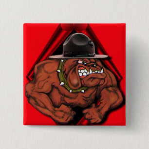 USMC Devil Dog 15 Cm Square Badge