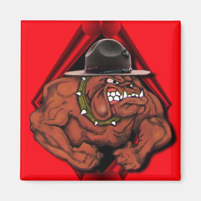 USMC Devil Dog Magnet (Front)