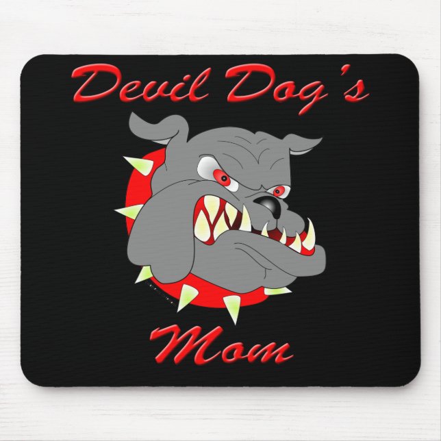 USMC Devil Dog's Mum Mouse Mat (Front)