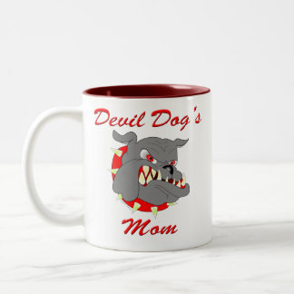 USMC Devil Dog's Mum Two-Tone Coffee Mug
