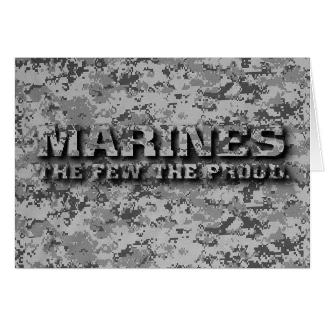 USMC - Digital Camo - The few the proud (Front Horizontal)