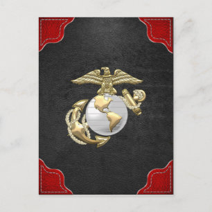 USMC Eagle, Globe & Anchor (EGA) [3D] Postcard