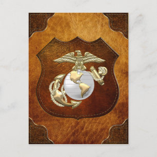 USMC Eagle, Globe & Anchor (EGA) [3D] Postcard