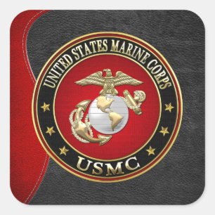 USMC EGA [Special Edition] [3D] Square Sticker