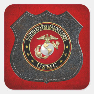 USMC EGA [Special Edition] [3D] Square Sticker