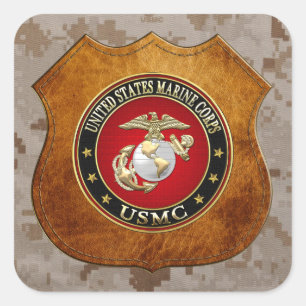 USMC EGA [Special Edition] [3D] Square Sticker