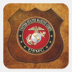 USMC EGA [Special Edition] [3D] Square Sticker