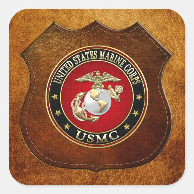 USMC EGA [Special Edition] [3D] Square Sticker (Front)