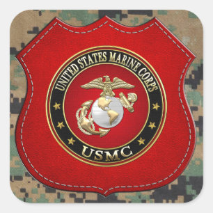 USMC EGA [Special Edition] [3D] Square Sticker