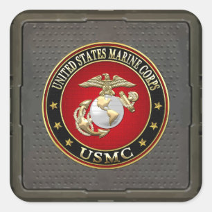 USMC EGA [Special Edition] [3D] Square Sticker