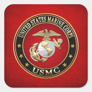 USMC EGA [Special Edition] [3D] Square Sticker