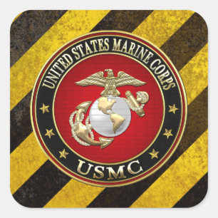 USMC EGA [Special Edition] [3D] Square Sticker